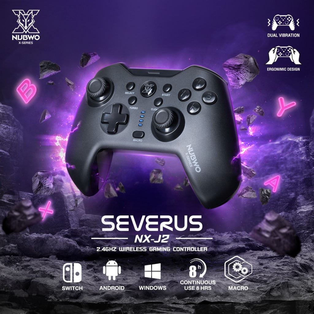 NUBWO จอยเกม Controller SEVERUS NX-J2 ใช้งานกับระบบ Windows และ ...