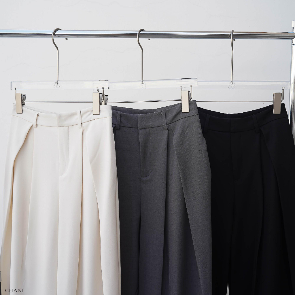 chani-n3059-l-กางเกงขายาวจีบหน้า-ผ้าไหม-พร้อมเข็มขัด-ทรงสวย-คัตติ้งดี-ทรง-low-waist-กางเกงแฟชั่น