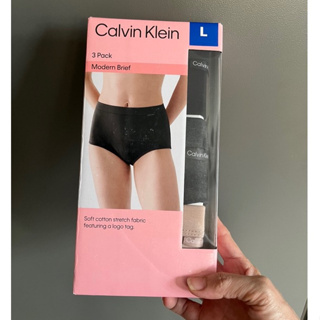 พร้อมส่ง🇺🇸กางเกงใน Cavin Klein รุ่นใหม่กล่องชมพู1กล่องมี3ตัวsize L(สีดำ/เทา/นู้ด)