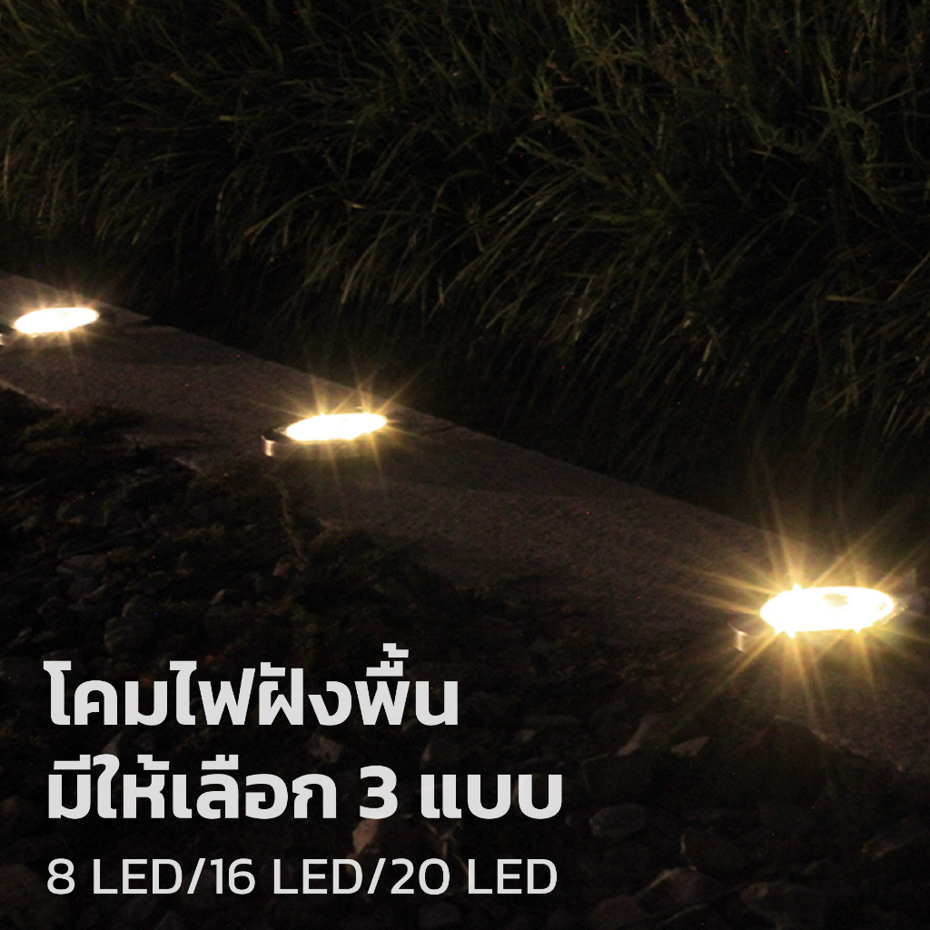 โคมไฟปักพื้นสวน-ไฟปักสนามโซล่า-6led-8led-10led-ไฟปักสนาม-แพ็ค4ชิ้น-ไฟสวน-ไฟแต่งสวน-สนามหญ้า-ทำงานอัตโนมัติ-กันน้ำ-blowii