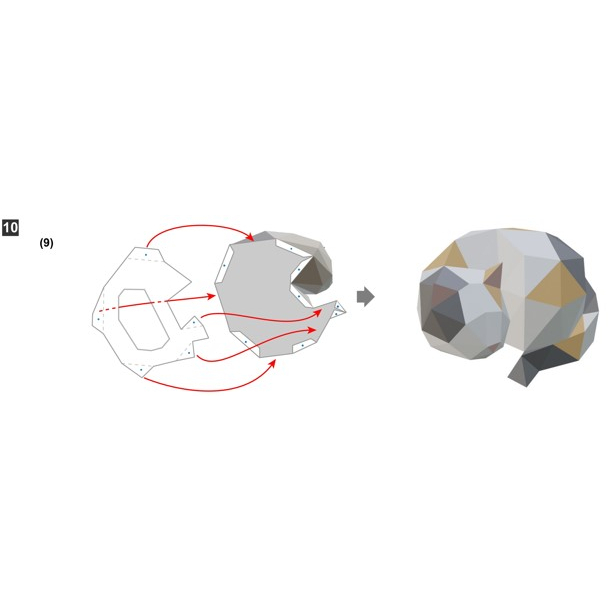 โมเดลกระดาษ-3d-polygon-cat-กระดาษโฟโต้เนื้อด้าน-กันละอองน้ำ-ขนาด-a4-220g