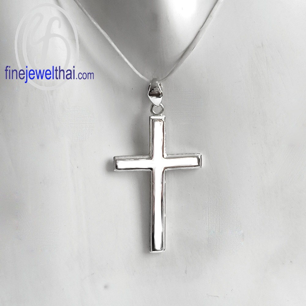 finejewelthai-จี้ไม้กางเขน-จี้เงิน-เงินแท้-p1200000