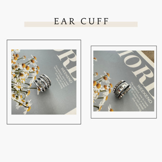 Ear cuff ต่างหูหนีบบริเวณข้างใบหูแบบห่วง silver (ราคา1ชิ้นต่อ1ข้าง)