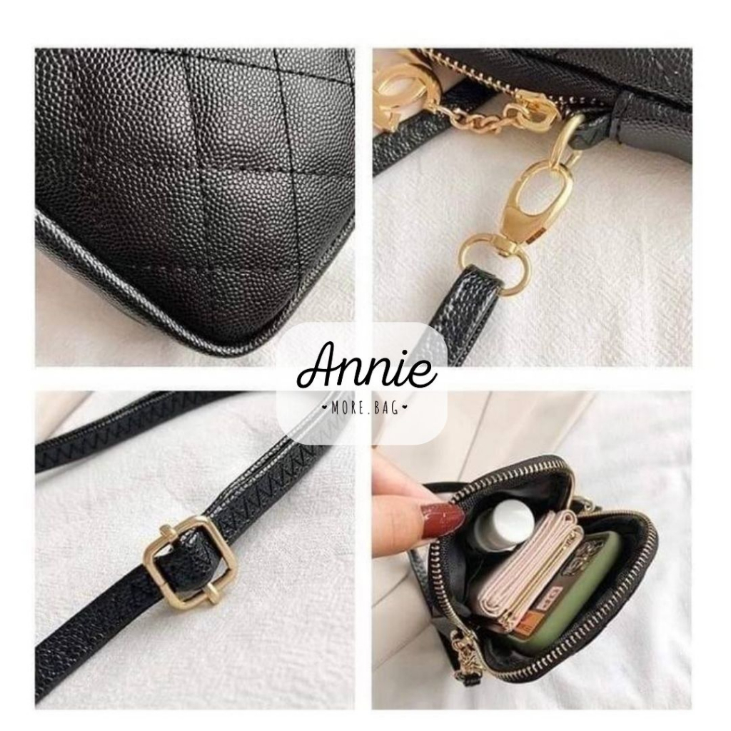 พร้อมส่ง-กระเป๋าสะพายข้าง-ใส่โทรศัพท์-งานแบรนด์-ปั๊มโลโก้ตรง-ซิปปั๊มแบรนด์ทุกจุด