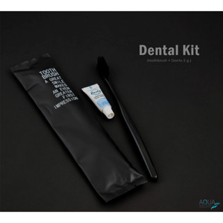 ✨ขายดี✨ ชุดแปรงสีฟันโรงแรม รุ่น Black Dental kit [แพ็คชนิดละ125ชิ้น] ของใช้ในโรงแรม ของโรงแรม อเมนิตี้ Hotel Amenities