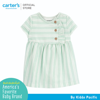 CARTERS DRESS MINT STRIPE คาร์เตอร์เดรสเด็กผู้หญิง พิมลาย L10