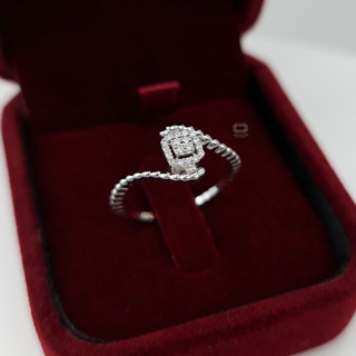 💎Amantio Diamond💎แหวนเพชรแท้น้ำ99 vvs ทองแท้18k white gold✨