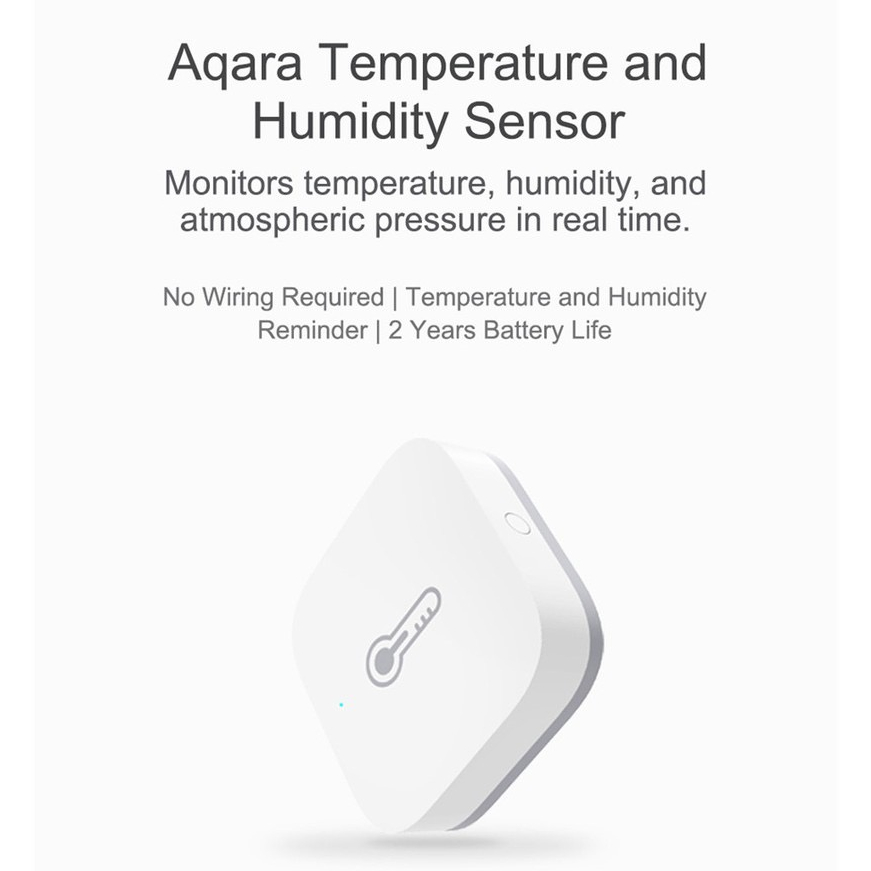 aqara-เซ็นเซอร์-เครื่องวัดอุณหภูมิ-วัดความชื้น-temperature-humidifier-sensor-ตรวจจับอุณหภูมิ-รองรับ-homekit-smart-home