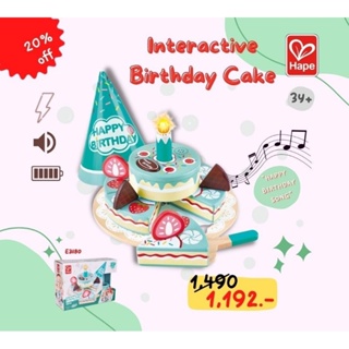 [Hape] ชุดปาร์ตี้เค้กวันเกิด มีเสียง มีไฟ Interactive Happy Birthday Cake (3Y+)