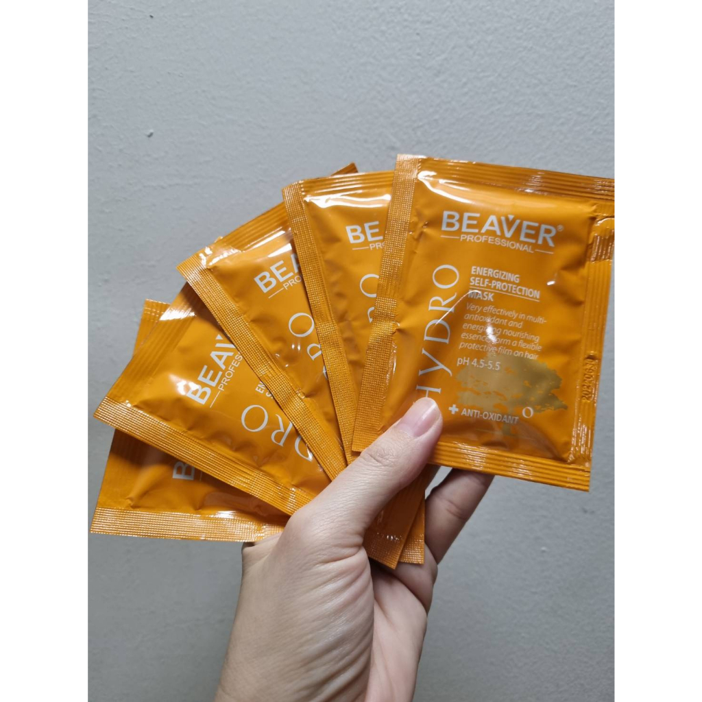 beaver-energizing-self-protection-mask-30ml-x-20-ซอง-มารค์สำหรับผมแห้งขาดเปื่อย-เปราะบางขาดฉีก-อ่อนแอมากๆ-ขาดความเงางาม