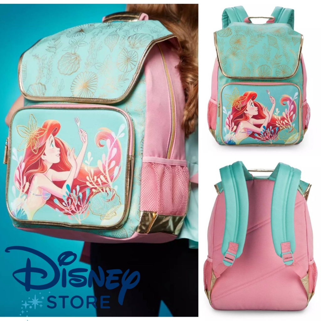 สินค้าพร้อมส่ง-ใหม่-จาก-shopdisney-usa-กระเป๋านักเรียน-the-little-mermaid-ลาย-ariel-ราคา-1-390-บาท