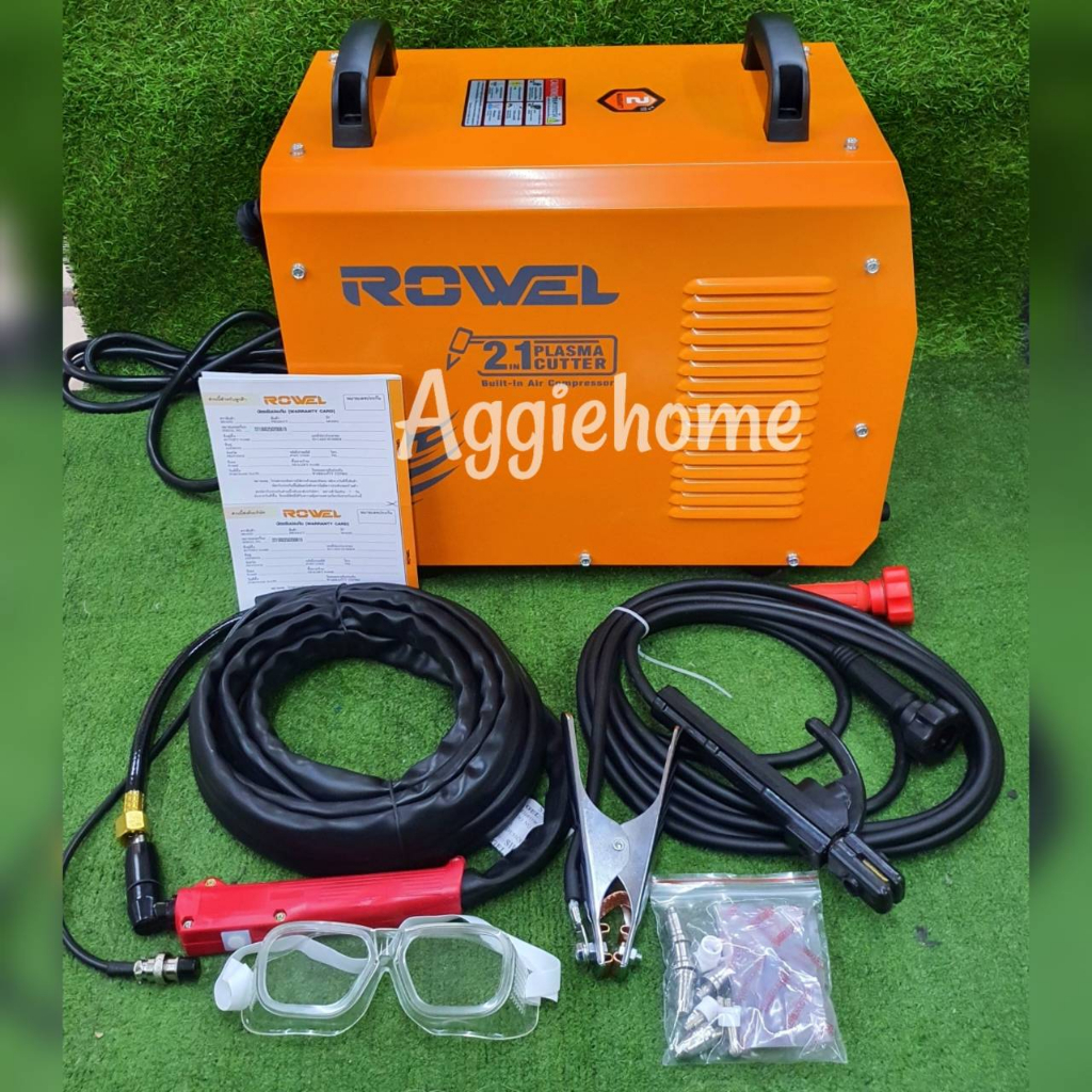 rowel-เครื่องตัดพลาสม่า-รุ่น-cut40ac-สีส้ม-air-compressor-แบบปั๊มลมในตัว-เครื่องตัดโลหะ-ตัดพลาสม่า-เครื่องเชื่อม