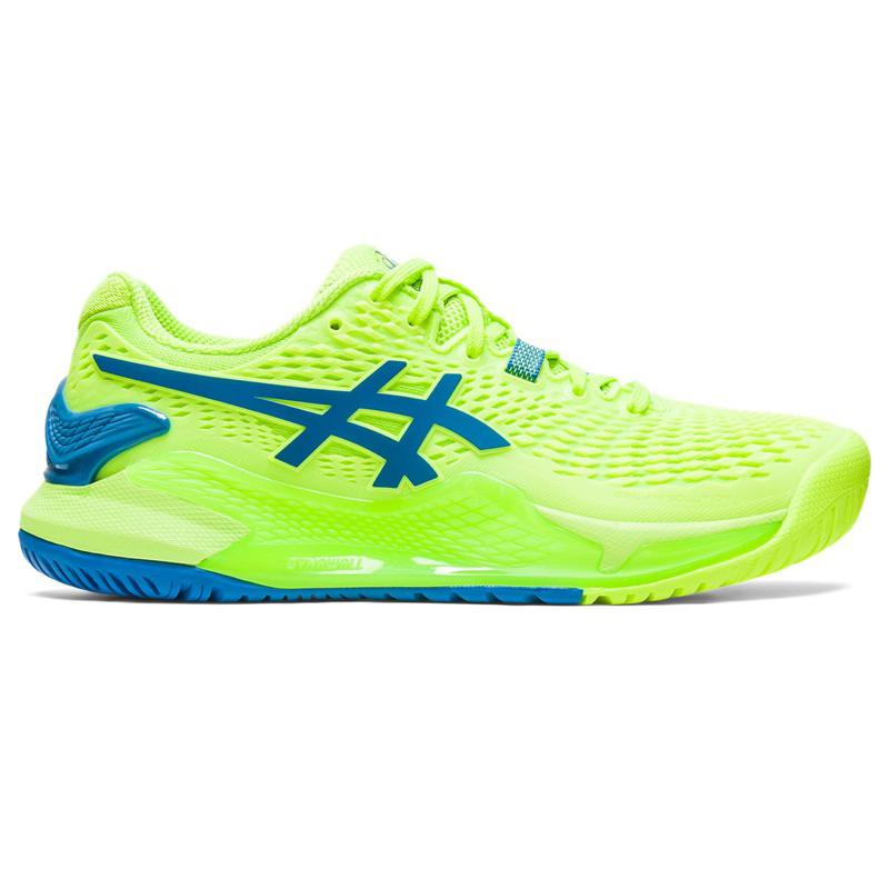 รองเท้าเทนนิสผู้หญิง-asics-gel-resolution-9-women-2023-hazard-green-reborn-blue