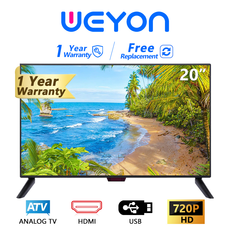 ภาพหน้าปกสินค้าทีวี WEYON ทีวีราคาถูก 20นิ้ว มัลติฟังก์ชั่ HD Ready LED TV (รุ่น W20-2ทีวีจอแบน) 20'' โทรทัศน์ จากร้าน gtsuperstore บน Shopee
