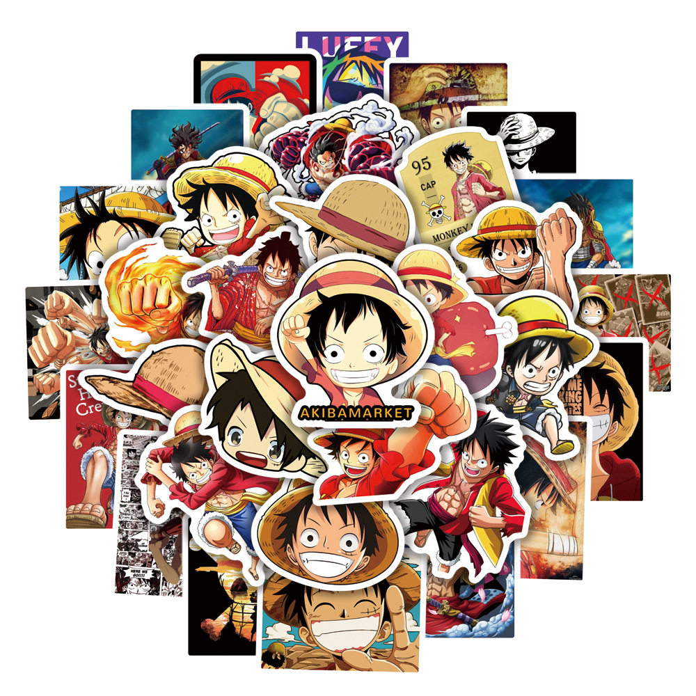 supersale-luffy-ลูฟี่-ถูกที่สุด-onepiece-วันพีซลา-อะนิเมะ-วันพีซ-one-piece-กันน้ำ-สติ๊กเกอร์-ใช้ซ้ำได้-กระโปรงหลังรถ-50