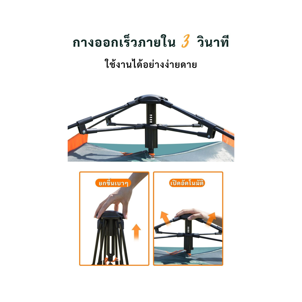 5-8คน-เต็นท์-เต็นท์นอน-เต็นท์สนาม-เต็นท์เดินป่า-เต็นท์กางอัตโนมัติ-มีประตู-2-ด้าน-พร้อมตาข่ายป้องกันแมลง-เต็นท์พับได้