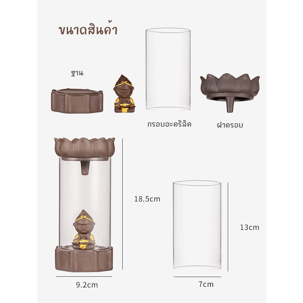 เตาเผาเซรามิคกำยานราชาวานร-censer-burner-porcelain-censer-backflow