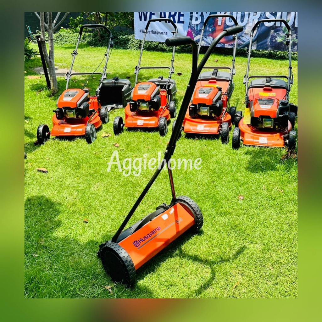 HUSQVARNA รถเข็นตัดหญ้า ระบบการตัด Manual รุ่น HUSQVARNA 54 ความกว้างใบตัด 40 ซม ไม่ใช้เครื่องยนต์และไฟฟ้า