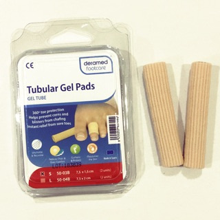 Deramed tubular gel pads [Gel tube] ปลอกเจลสำหรับสวมนิ้วมือและนิ้วเท้าขนาดเล็ก ลดการบาดเจ็บและการสัมผัสเสียดสี