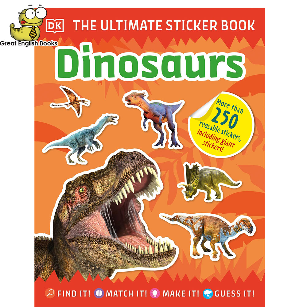 ใช้โค้ดรับcoinคืน10-ได้-พร้อมส่ง-ลิขสิทธิ์แท้-original-หนังสือสติ๊กเกอร์-ultimate-sticker-book-dinosaurs