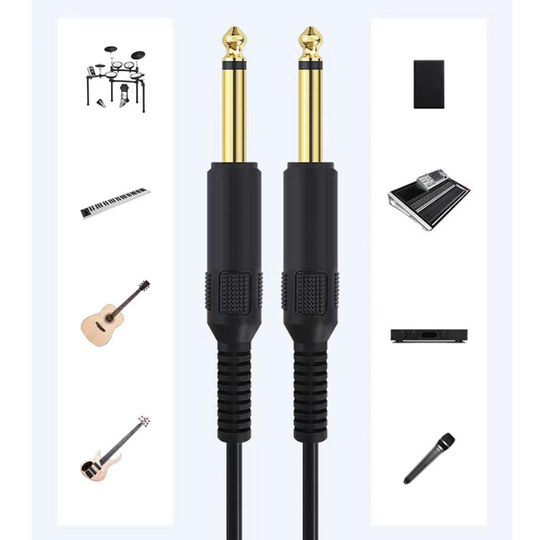 6-35-มิลลิเมตรชายกับ-6-35-มิลลิเมตรชาย-สายaux-amplifier-audio-cable-สายไฟเสริมยาว-1-เมตร