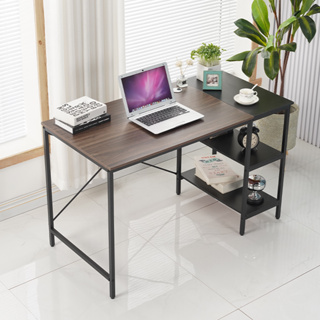 AiHome 120cm โต๊ะ โต๊ะทำงาน+ชั้นวางหนังสือ 2 ชั้น computer desk โต๊ะคอมพิวเตอร์ โต๊ะคอม โต๊ะไม้
