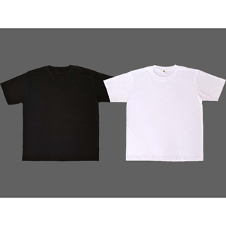 เสื้อยืดคอกลม ผ้านุ่มใส่สบาย เสื้อยืดสีขาว  สีดำ สีพื้น ทรงโอเวอร์ไซส์ unisex COTTON 100% Oversize  T-Shirts