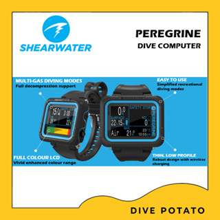 (Preorder) Shearwater Peregrine Dive Computer นาฬิกาสำหรับดำน้ำ scuba-ไดฟ์คอมพิวเตอร์