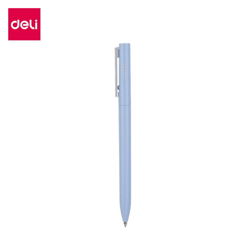 deli-ปากกาเจล-ปากกาเจลหมึกดำ-แบบกด-ไส้รีฟิล-หมึกแห้งเร็ว-คุณภาพดี-เครื่องเขียน-อุปกรณ์การเรียน-gel-pen