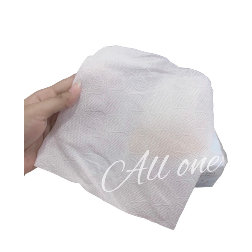 กระดาษทิชชู่-all-one-ทิชชู่แบบยาว-ทิชชู่เช็ดหน้า-ทิชชู่แห้ง-ทิชชู่-240-แผ่น-หนา-3-ชั้น-แพ็ค-5ก้อน