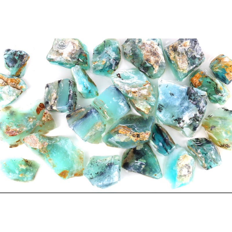 ภาพสินค้า100% Natural Raw Peruvian Blue Opal GemStone / Top High Premium Quality Opal / Genuine Blue Opal / Rough Gemstone Bulk. จากร้าน lapisbkk บน Shopee ภาพที่ 3