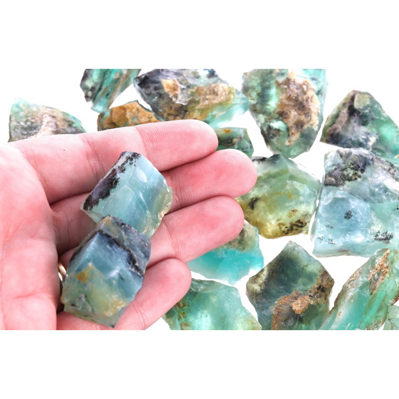ภาพหน้าปกสินค้า100% Natural Raw Peruvian Blue Opal GemStone / Top High Premium Quality Opal / Genuine Blue Opal / Rough Gemstone Bulk. จากร้าน lapisbkk บน Shopee