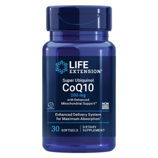 Life Extension Super Ubiquinol CoQ10 200 mg PrimaVie® Shilajit fulvic acid complex 200 mg Enhanced Mitochondrial co Q10