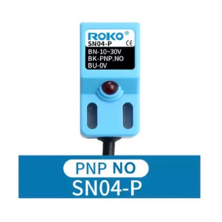 SN04-P sensor เซ็นเซอร์ proximity ชนิดจับโลหะ PNP-NO 3สาย ไฟเลี้ยง10-30VDC