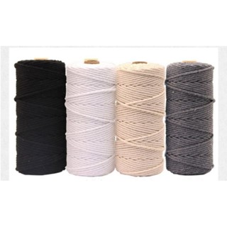 เชือก คอตตอน6มิล 50ม.Cotton rope  macrame (แกนกระดาษ)เหมาะสำหรับมัดเมคราเม่