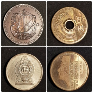 เหรียญต่างประเทศ เหรียญละ 40 บาท