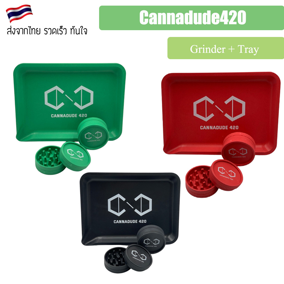 cannadude420-grinder-tray-ที่บด-เครื่องบด-ย่อยสลายได้-biodegradable-grinder-amp-tray-ถาด-พร้อมที่บด