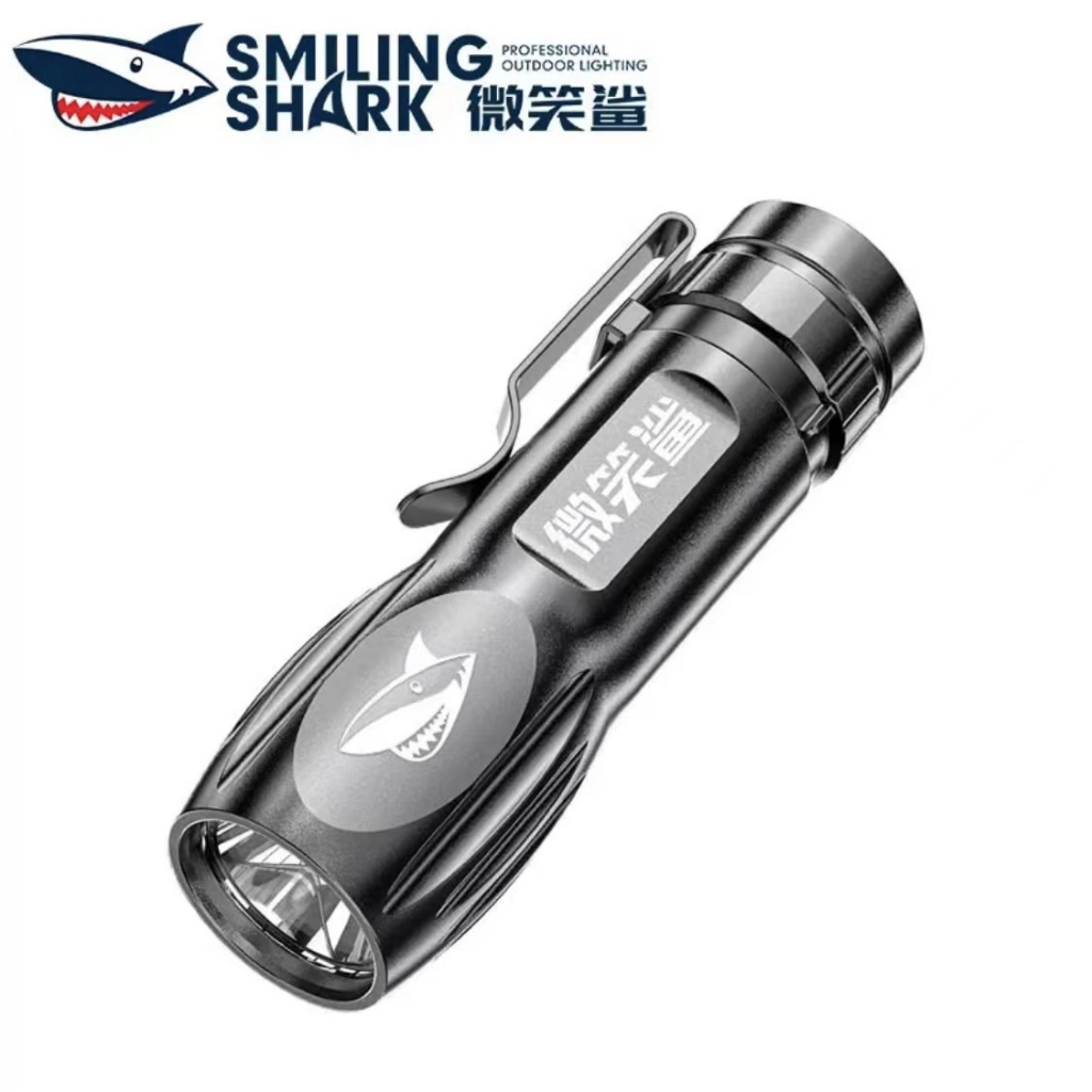 smilingshark-612a-mini-flashlight-นำไฟฉายขนาดเล็กสุดสว่าง-พร้อมคลิปปากกา-usb-ชาร์จไฟฉายขนาดเล็ก-ใช้ได้กับนักศึกษาและพนัก