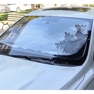 ร่มกันแดดในรถ บังแดดรถยนต์ กันUV 🔥 มี 2 ขนาด ลดความร้อนจากแสงแดด บังแดดหน้ารถ ม่านกันแดด แบบร่ม