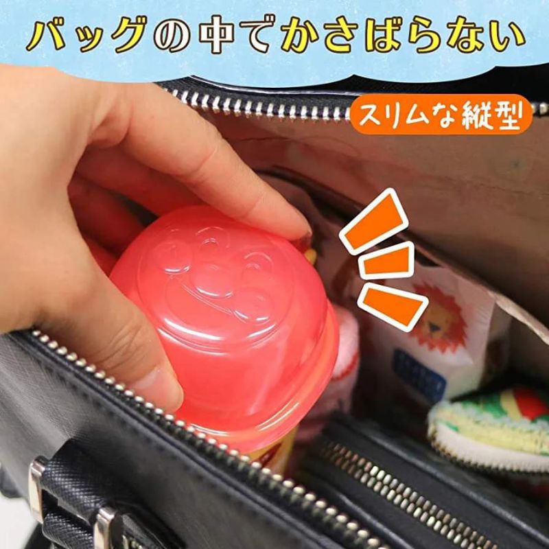 กล่องใส่ขนมอันปังแมน-ขนาดพกพา-กล่องขนม-กล่องพลาสติก-นำเข้า-anpanman-snack-case