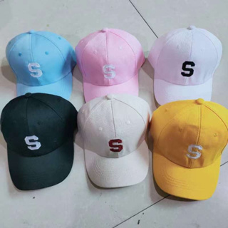 หมวกเบสบอล ปักลายตัวอักษร S สไตล์ฮิปฮอป มี 5สี สําหรับผู้ชาย และผู้หญิง