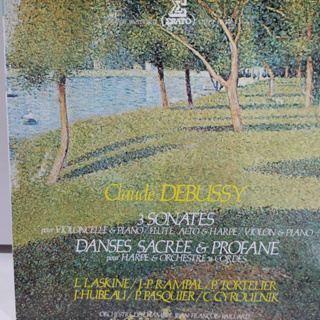 1LP Vinyl Records แผ่นเสียงไวนิล Claude DEBUSSY 3.SONATES  (J14B140)