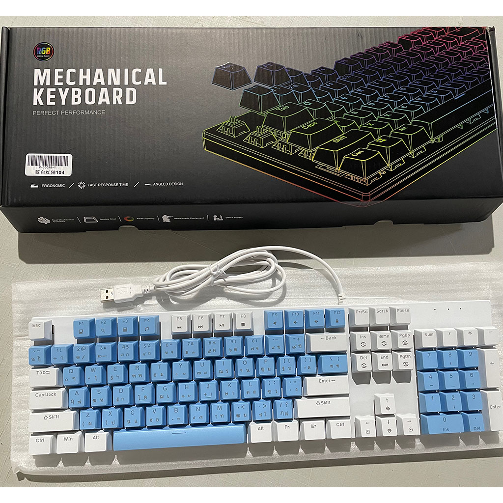 KY300/KY400 คีย์บอร์ดไทย Mechanical Keyboard Gaming คีย์บอร์ดเชิงกล ไฟ ...