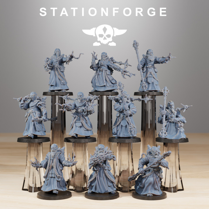 Grimdark Scifi Miniatures Forager Preachers High Quality And Detailed