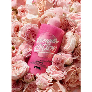 Victorias Secret รุ่น Pink กลิ่น Rosewater Lotion Revitalizing Body Lotion with Vegan Collagen และแบบสเปรย์บำรุงผิวหน้า