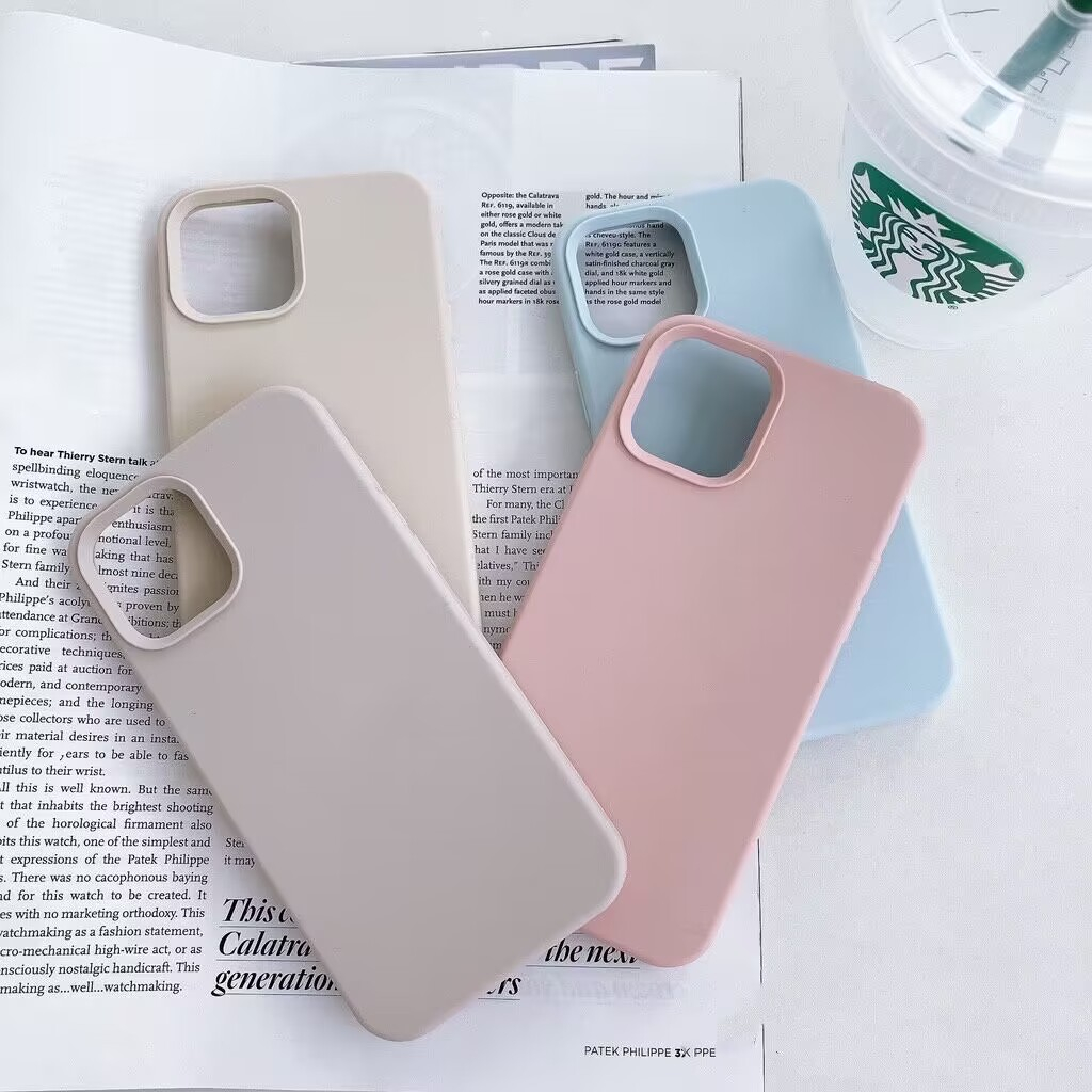 เคส-สำหรับไอโฟน-เคสกำมะหยี่-โลโก้-ใช้สำหรับ-iphone-12-pro-max-ใช้สำหรับ-iphone-14plus-เคสซิริโคน-มี-15สี