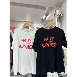 เสื้อยืด HAITE SUM MER ❣️ ป้าย its me basic