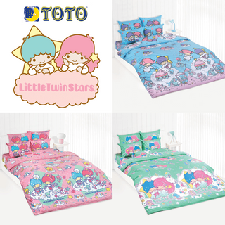 [6 ลาย] TOTO ชุดผ้าปูที่นอน ลิตเติ้ลทวินสตาร์ Little Twin Stars #Total โตโต้ ชุดเครื่องนอน ผ้าปูเตียง ผ้านวม Kiki Lala
