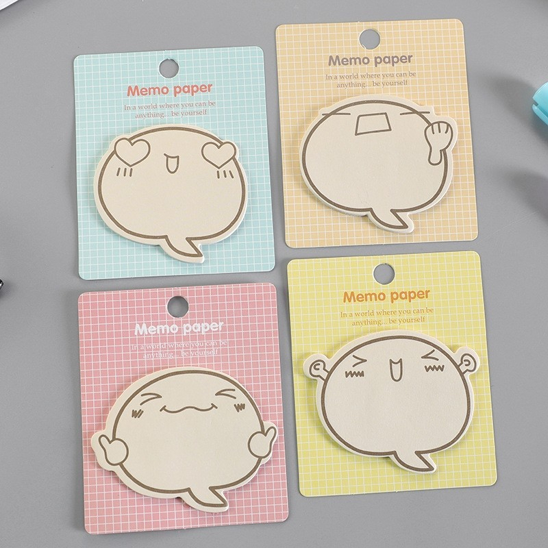 ahhyahhshop-1-ชิ้น-กระดาษโน๊ตมีกาว-post-it-โพสอิทemote-คละแบบ-การ์ตูน-สไตล์เกาหลี-คละลาย-กาวแน่น-ไม่หลุดง่าย-สุ่มลาย