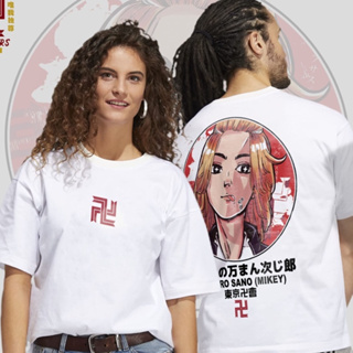 ยอดนิยม Tokyo Revengers อะนิเมะกราฟิกพิมพ์เสื้อยืด Unisex สีขาวแนวสตรีท แฟชั่น